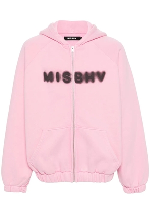 MISBHV logo-print cotton hoodie - Pink