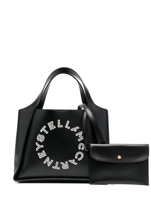 Stella McCartney embroidered-logo tote bag - Black