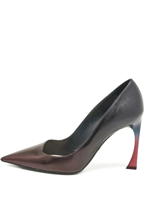 Christian Dior Pre-Owned 110mm patent leather point toe pumps - Purple