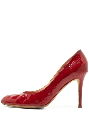 Sergio Rossi Vintage 95mm leather pumps - Red