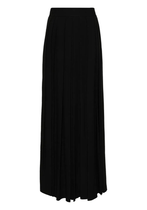 Christian Dior Pre-Owned 1990s pleated maxi skirt - Black