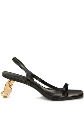 Cult Gaia Leilani leather sandals - Black