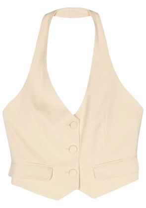Ba&Sh Good halterneck waistcoat - Neutrals