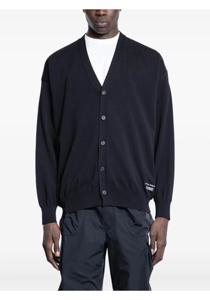 Comme des Garçons Homme logo-detail cardigan - Black