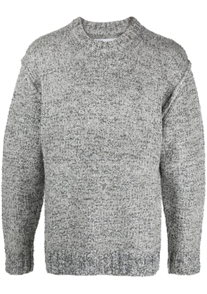 SAMSOE SAMSOE mélange-effect wool-blend jumper - Grey