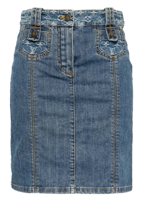 Louis Vuitton Pre-Owned 1990-2000s denim skirt - Blue