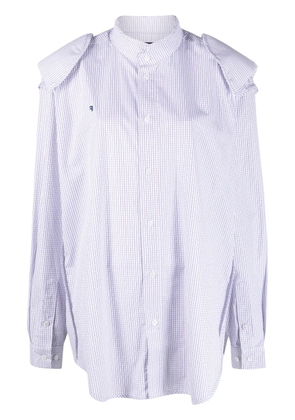 Frenken Attachement Insideout checked cotton shirt - Blue