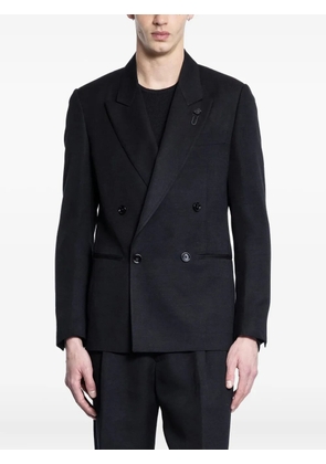 Lardini double-breasted blazer - Black