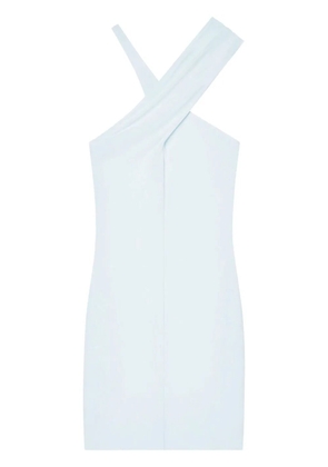 Courrèges criss-cross jersey mini dress - Blue