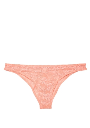 Fleur Du Mal Le Stretch lace cheeky briefs - Pink