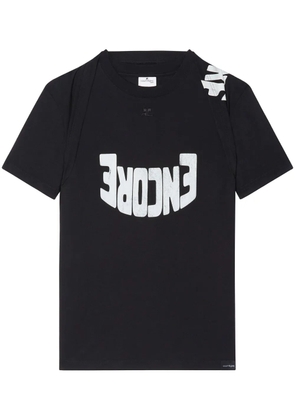 Courrèges graphic-print t-shirt - Black