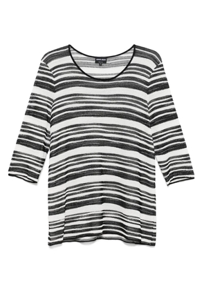 Giorgio Armani Pre-Owned 2000s striped top - Black