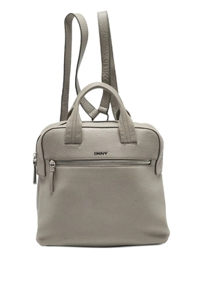 DKNY Vintage leather backpack - Grey
