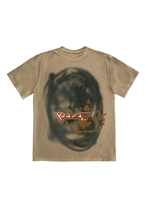 Travis Scott sprayed-effect short-sleeve T-shirt - Neutrals