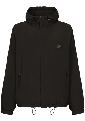 Dolce & Gabbana drawstring hooded jacket - Black