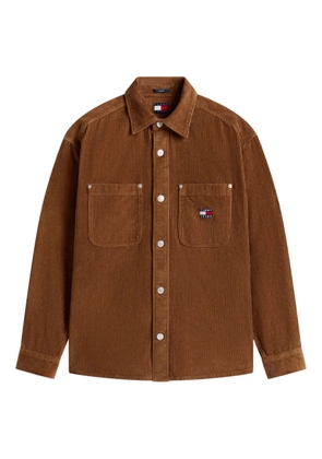 Tommy Jeans chest-pockets corduroy shirt - Brown