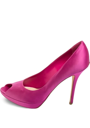 Christian Dior Pre-Owned 120mm leather heeled pumps - Pink