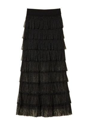 TWINSET lace maxi skirt - Black