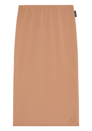Courrèges semi-sheer midi skirt - Neutrals