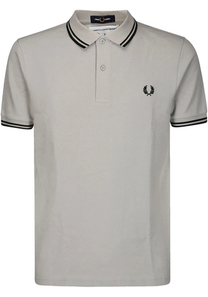 Comme Des Garçons Shirt x Fred Perry logo-embroidered polo shirt - Grey