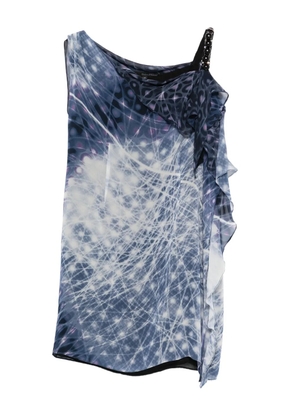 Gianfranco Ferré Pre-Owned 2000s printed silk mini dress - Blue