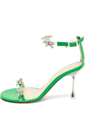 MACH & MACH pre-owned 90mm embellished sandals - Green