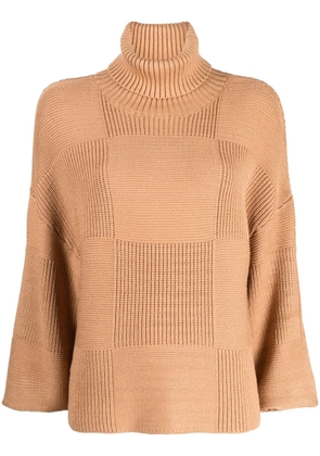 STAUD Benny roll-neck jumper - Brown