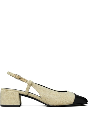 Tory Burch 45mm sling back heeled pumps - Neutrals