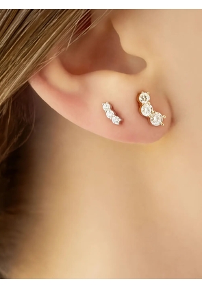 Melissa Kaye 18K white gold Aria diamond earrings - Silver