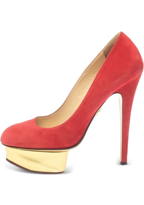 Charlotte Olympia pre-owned 140mm Dolly platform stiletto pumps - Red