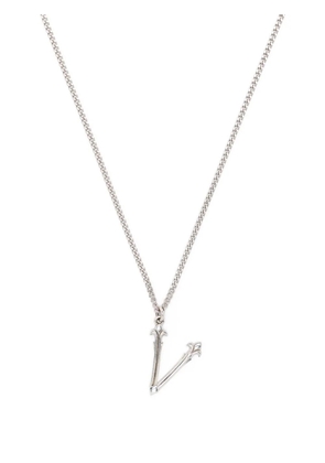Emanuele Bicocchi alphabet pendant necklace - Silver