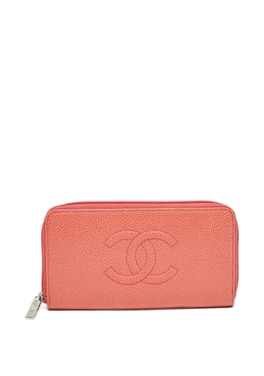 CHANEL Pre-Owned CC-embossed wallet - Orange
