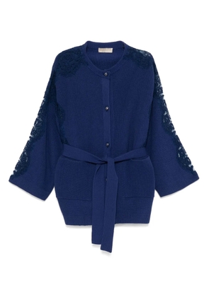 Elie Saab button-up cardigan - Blue