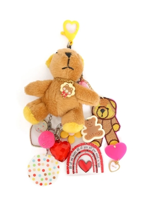 Amir Slama Bijoux bear-motif keyring - Brown