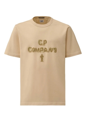 C.P. Company logo-embroidered T-shirt - Neutrals