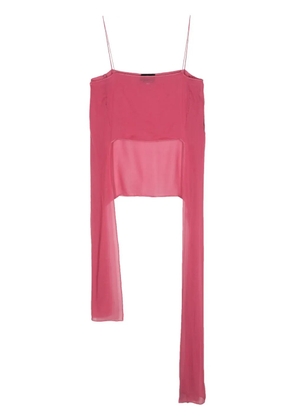 Giorgio Armani Pre-Owned 2000s tied silk top - Pink