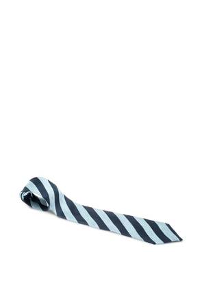 Dunhill striped silk tie - Blue