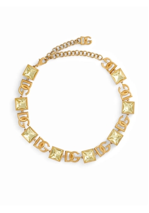 Dolce & Gabbana DG-logo embellished necklace - Gold