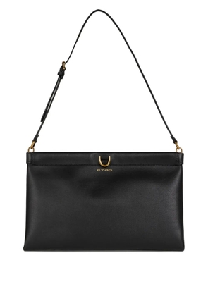 ETRO medium TALK leather clutch - Black