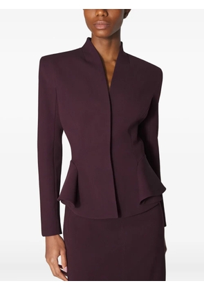 Mugler peplum-waist fitted jacket - Red