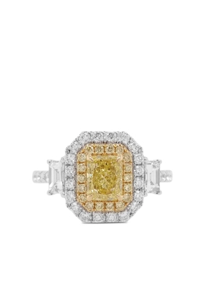 HYT Jewelry 18kt white gold diamond ring - Silver