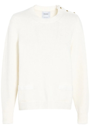 Barrie ribbon-detail wool sweater - White