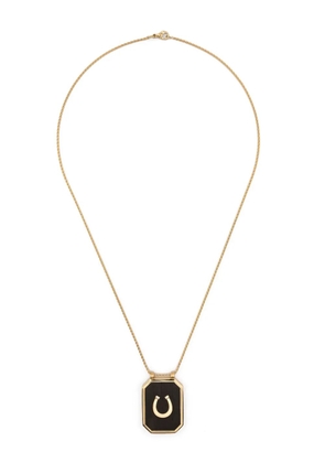 Marie Lichtenberg 18kt yellow gold horseshoe-detail necklace