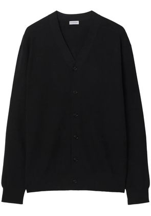 Burberry seam-detail wool cardigan - Black