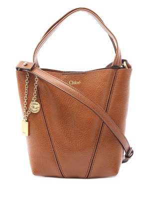 Chloé Pre-Owned 2010-2025 Small Grained Calfskin Spin satchel - Brown