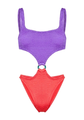 PARAMIDONNA Olivia ring-detailing swimsuit - Red