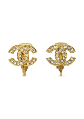 CHANEL Pre-Owned 1990-2000s CC clip-on earrings - Gold