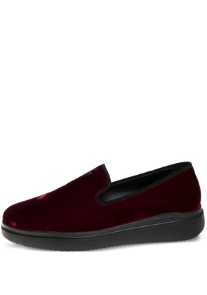 Giuseppe Zanotti Vintage velvet slip-on loafers - Red