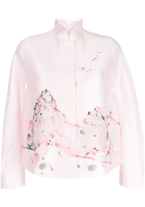SHIATZY CHEN Renascent Collection organza-panels jacket - Pink