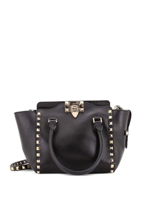 Valentino Garavani Pre-Owned Rockstud Tote Rigid Leather Mini satchel - Black